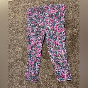 Lululemon Swift Speed High-Rise Crop 21" in Size 12 — Floral Electric Multi EUC